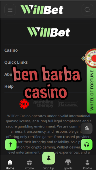 Ben Barba Casino - Sports Star-Themed Casino-casinoorder.vip